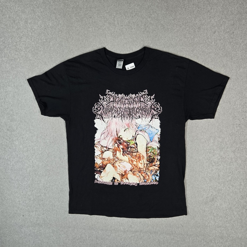 Onchocerciasis Esophagogastroduodenoscopy Men Shirt L Black Adoration of Decayin